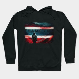 American Flag Thank you Hoodie